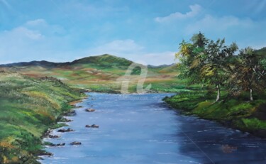Pintura intitulada "Segue o rio.jpg" por Cau Zacharias, Obras de arte originais, Óleo