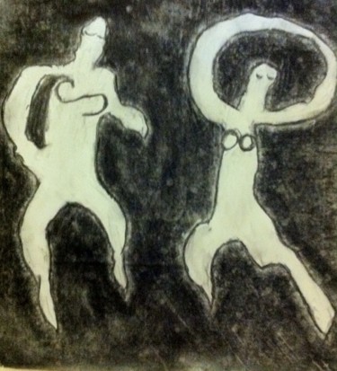 Картина под названием "Космический Танец |…" - Milosz Cauchemar, Подлинное произведение искусства