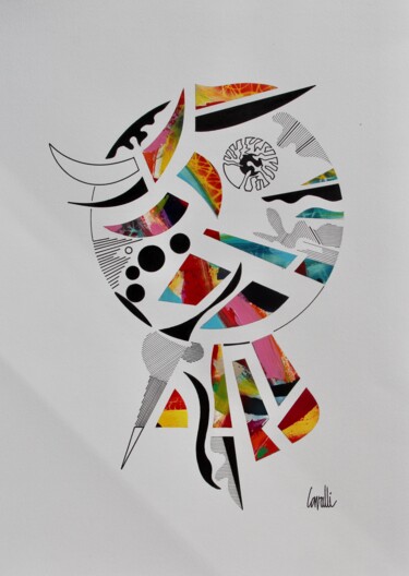 21087 Le cercle aux couleurs "21087 Le cercle aux…" başlıklı Resim Pascal Cavalli tarafından, Orijinal sanat, Akrilik