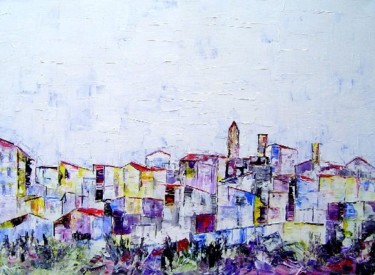 Painting titled "Montepulciano" by Gérard Cavazza, Original Artwork