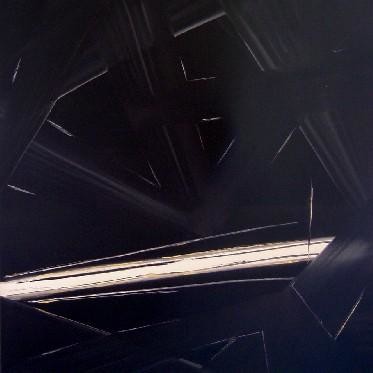 Peinture intitulée "Nuit blanche" par Gérard Cavazza, Œuvre d'art originale, Huile