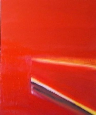 Peinture intitulée "Mur rouge" par Gérard Cavazza, Œuvre d'art originale, Huile
