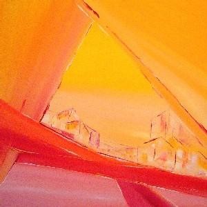 Pintura titulada "Réveil du désert" por Gérard Cavazza, Obra de arte original, Oleo