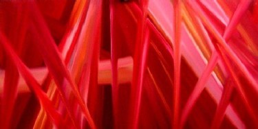 Peinture intitulée "Rideau rouge" par Gérard Cavazza, Œuvre d'art originale