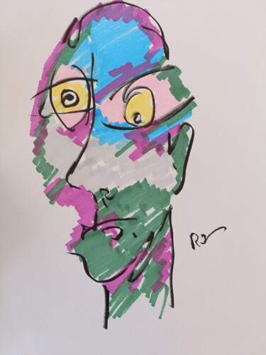 Dessin intitulée "Rdv" par Romain Lassalle, Œuvre d'art originale, Crayon