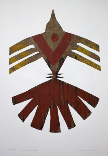 Картина под названием "Bird amulet" - Cawamo, Подлинное произведение искусства, Акрил