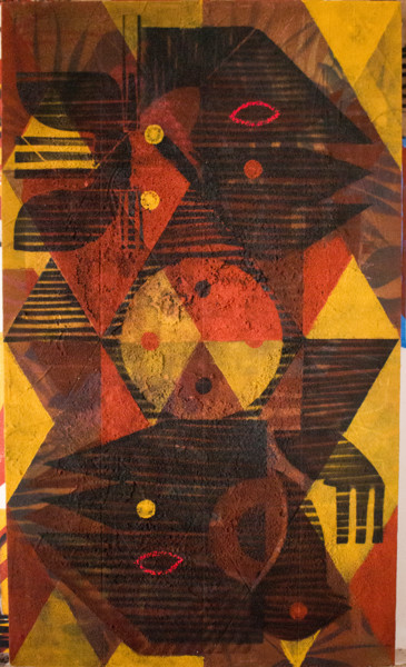 Malerei mit dem Titel "Polarity" von Cawamo, Original-Kunstwerk, Öl