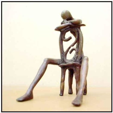 Sculpture intitulée "femme assise 01 - B…" par Fabien Cayeré, Œuvre d'art originale, Autre