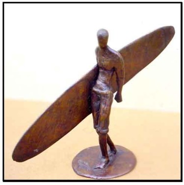 Sculpture intitulée "longboarder 01 - Br…" par Fabien Cayeré, Œuvre d'art originale, Autre