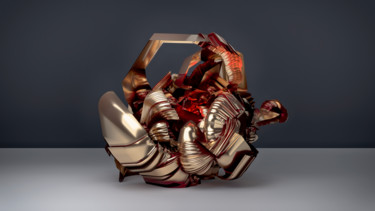 Arts numériques intitulée "Evolution AB 1" par Yves Molina, Œuvre d'art originale, Modélisation 3D