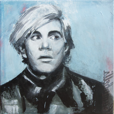 "Andy Warhol" başlıklı Tablo Cbaud tarafından, Orijinal sanat, Akrilik Ahşap Sedye çerçevesi üzerine monte edilmiş