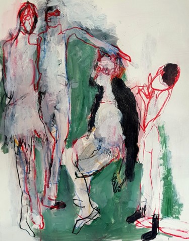 Ohne Titel 10 Zeichnungen mit dem Titel "Ohne Titel 10" von Barbara Kroll, Original-Kunstwerk, Pastell