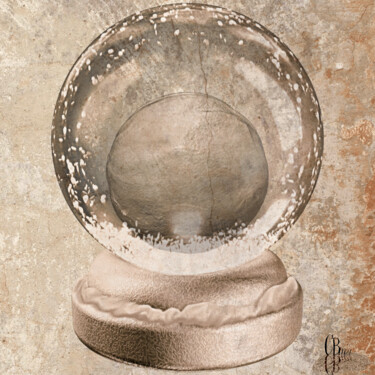 Arte digital titulada "Snow globe - Illusi…" por Cbm, Obra de arte original, Collages digitales