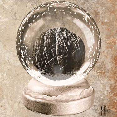 Digitale Kunst mit dem Titel "Snow globe - Illusi…" von Cbm, Original-Kunstwerk, Digitale Collage