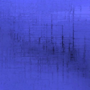 Peinture intitulée "bleu et bleus" par Colombe Boucher, Œuvre d'art originale