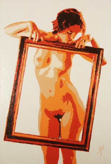 Peinture intitulée "Amélie #1" par Cyrille Bro, Œuvre d'art originale, Acrylique