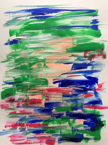 Ramatuelle Peinture intitulée "Ramatuelle" par Caroline Montigneaux Burdinat, Œuvre d'art originale, Acrylique