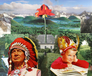 Indians are Coming Collages titled "Indians are Coming" by Carlos Canet, Original Art, Digital Print