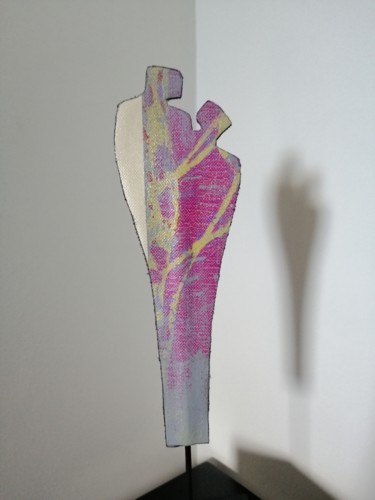 Skulptur mit dem Titel "Alter ego" von Carole Carpier, Original-Kunstwerk, Acryl
