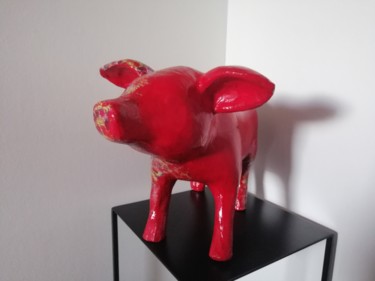 Sculpture titled "Balthazar" by Carole Carpier, Original Artwork, Acrylic