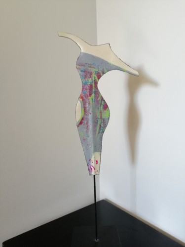 Sculpture titled "Madame" by Carole Carpier, Original Artwork, Acrylic