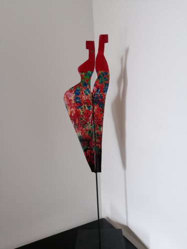 Sculpture titled "Toi et moi" by Carole Carpier, Original Artwork, Acrylic