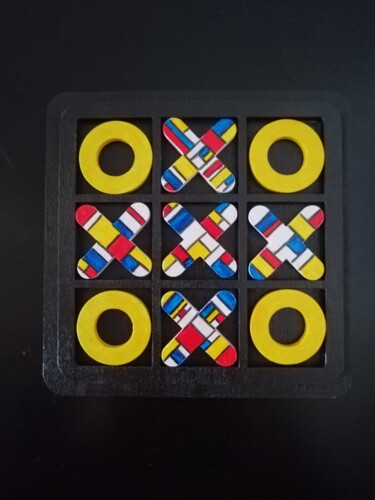 "Mondrian XO" başlıklı Heykel Carole Carpier tarafından, Orijinal sanat, Akrilik