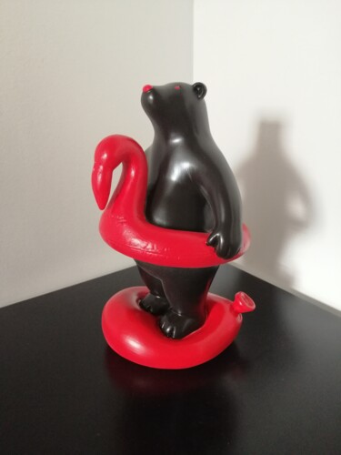 Sculpture titled "Ernie" by Carole Carpier, Original Artwork, Resin