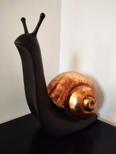 Sculpture titled "Nessy" by Carole Carpier, Original Artwork, Resin