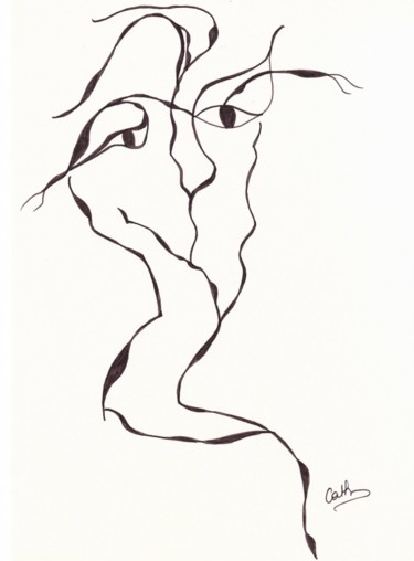 Рисунок под названием "Hurt" - Catherine Altmann, Подлинное произведение искусства, Маркер