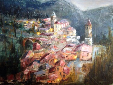 Peinture intitulée "Albarracín" par Carlos Coira, Œuvre d'art originale, Huile