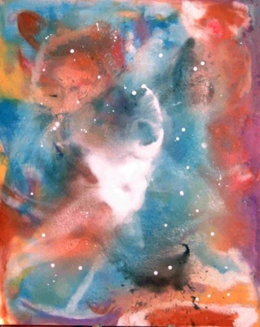 Peinture intitulée "Nebuleuse 1" par Christian Craeye, Œuvre d'art originale