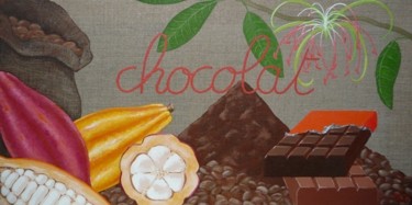 Peinture intitulée "chocolat" par C Comme Cathy D Comme Domi, Œuvre d'art originale