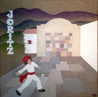 Peinture intitulée "Pour Joritz" par C Comme Cathy D Comme Domi, Œuvre d'art originale