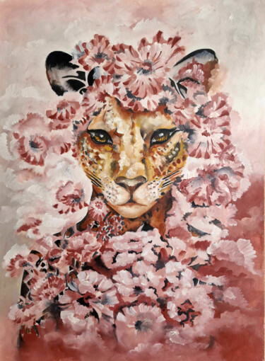 Pintura intitulada "Wild Feminity" por Candice Dethise, Obras de arte originais, Óleo