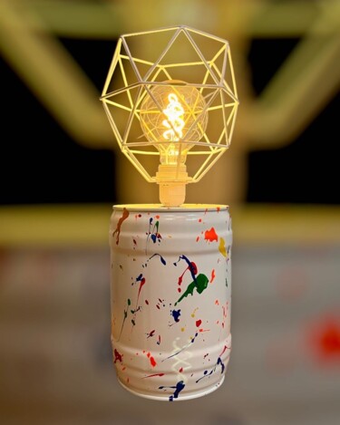 Художественная композиция под названием "The Light White Gra…" - Cdrik, Подлинное произведение искусства, Светильник