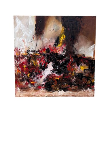 Painting titled "Sans titre janvier…" by Corinne Dubosque, Original Artwork, Oil