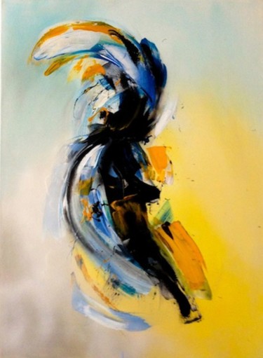 Peinture intitulée "Le Toucan" par Corinne Dubosque, Œuvre d'art originale, Huile