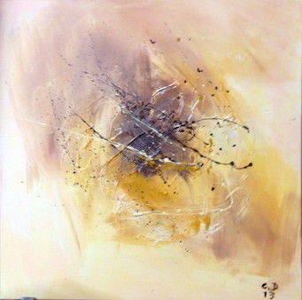 Peinture intitulée "Néant" par Corinne Dubosque, Œuvre d'art originale, Huile