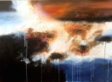 Peinture intitulée "Arc en ciel" par Corinne Dubosque, Œuvre d'art originale, Huile