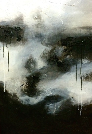 Peinture intitulée "Brouillard matinal" par Corinne Dubosque, Œuvre d'art originale, Huile