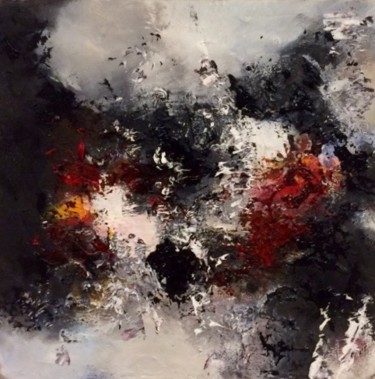 Peinture intitulée "paysage abstrait su…" par Corinne Dubosque, Œuvre d'art originale, Huile