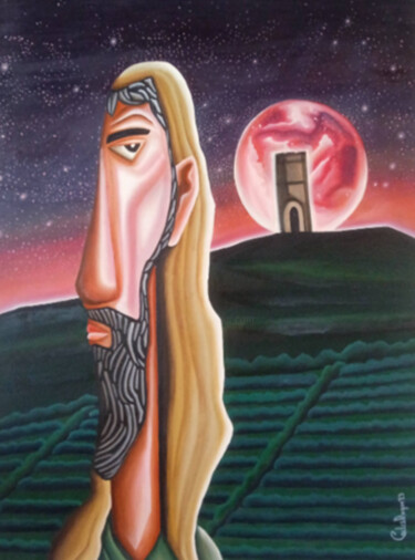 Ζωγραφική με τίτλο "Judas Iscariote" από Carlos Duque, Αυθεντικά έργα τέχνης, Λάδι