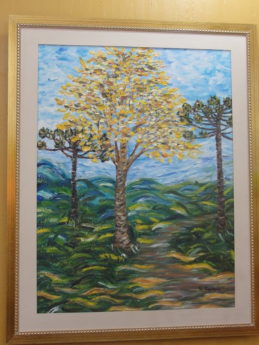 Pintura intitulada "paisagem I" por Cé Figueiredo, Obras de arte originais, Acrílico
