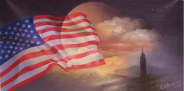 Painting titled "America  Full versi…" by Cebarre, Original Artwork