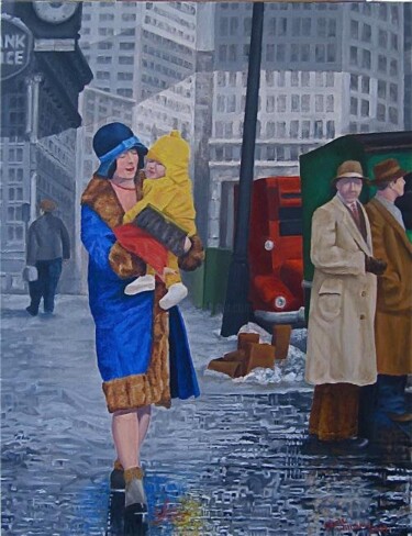 Painting titled "As Then Now" by Cecil Williams, Original Artwork, Oil
