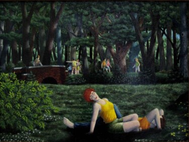 Pittura intitolato "Springtime" da Cecil Williams, Opera d'arte originale, Olio