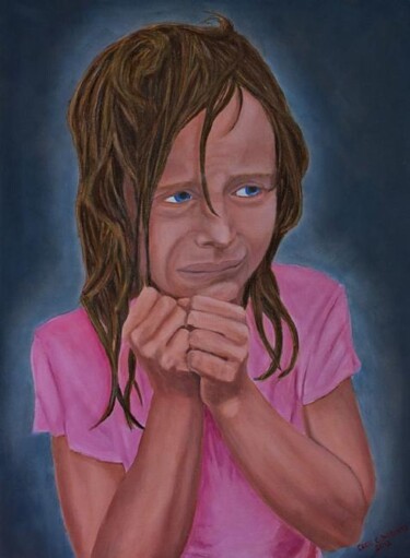 Картина под названием "Please Don't" - Cecil Williams, Подлинное произведение искусства, Масло