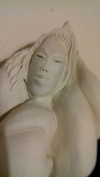Sculpture intitulée "Nenuphemme" par Cécile Aubert, Œuvre d'art originale, Argile