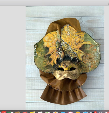 Escultura intitulada "Chat-papillon" por Cécile Bour, Obras de arte originais, Papel machê